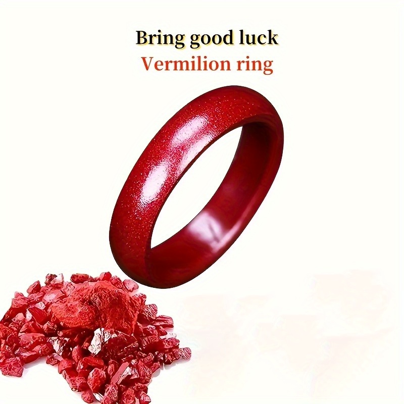 Cinnabar Ring Set with Low Cinnabar Content